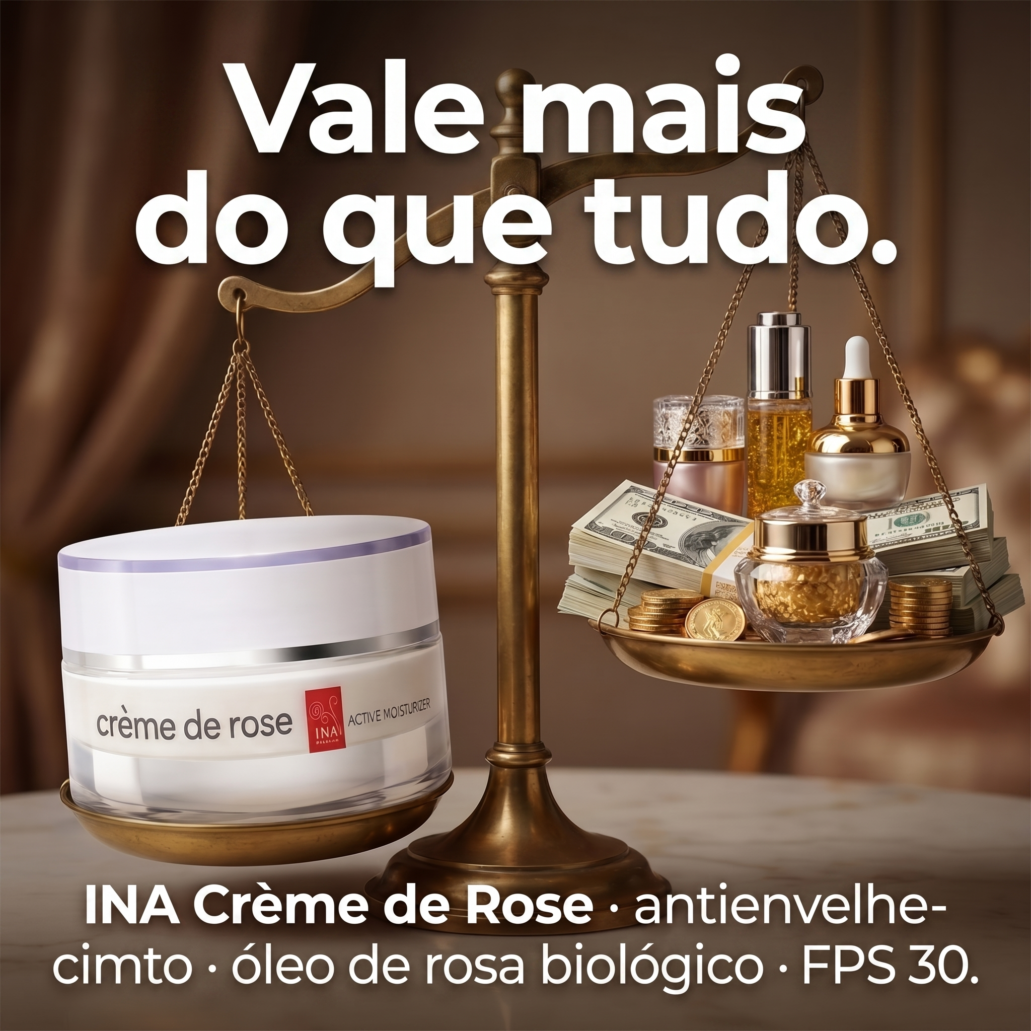 InaEssentials.PT - Cosméticos Orgânicos Familiares Facebook ad: Um boião vale mais que a tua prateleira