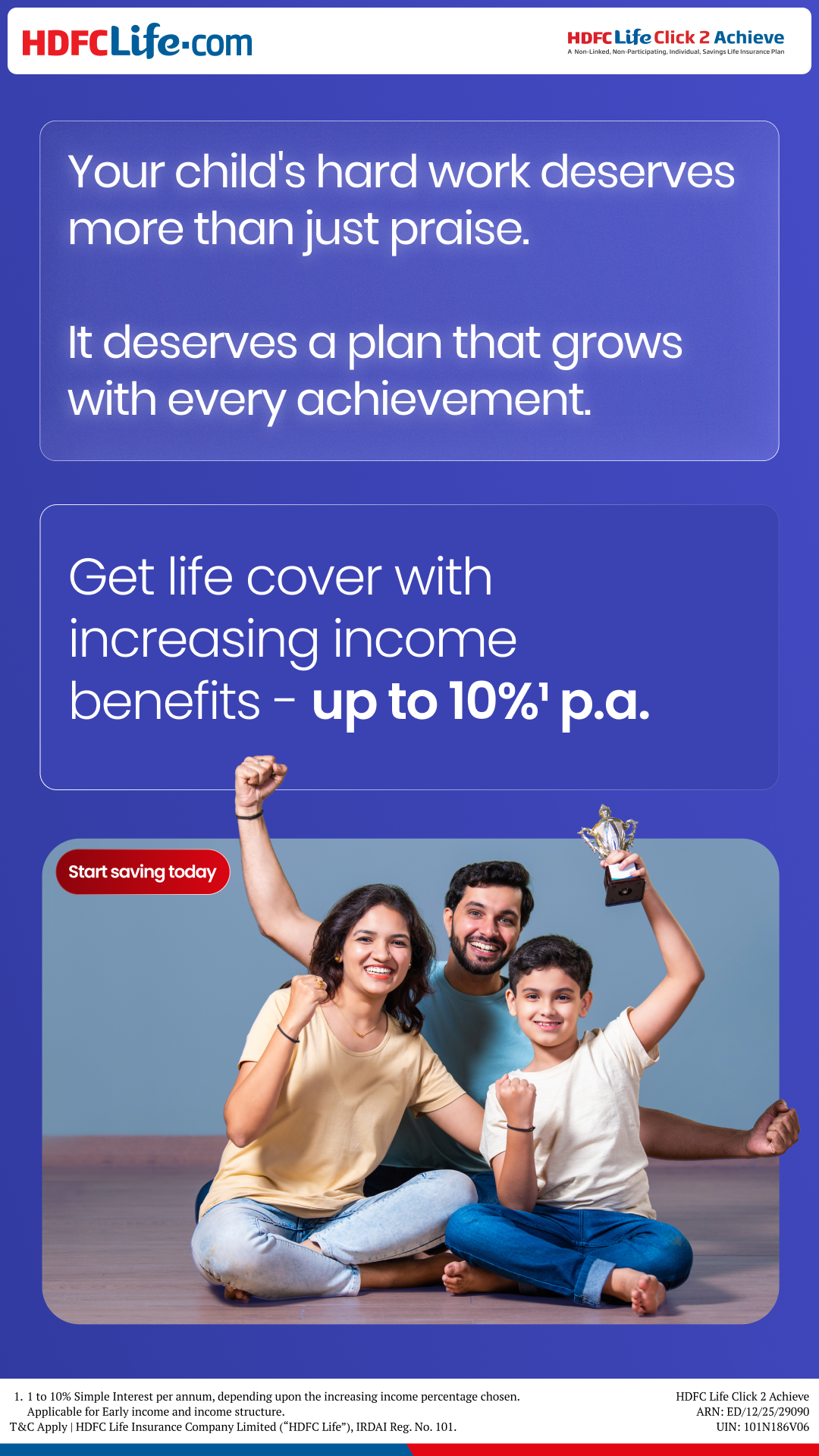 HDFC Life Facebook ad