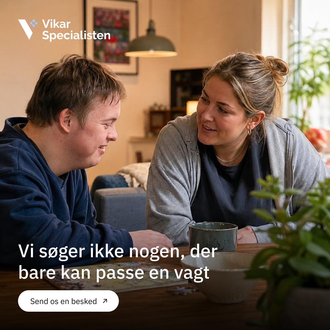 Vikar Specialisten ApS Facebook ad: Fleksible muligheder og ordentlige vilkår
