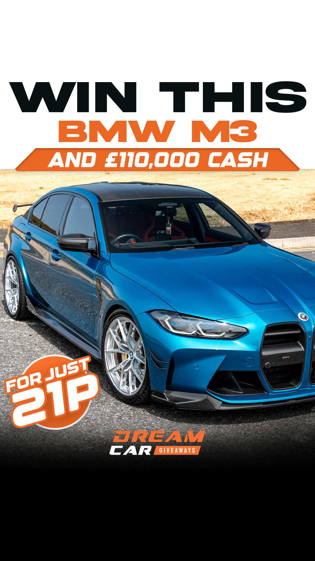 Dream Car Giveaways Facebook ad