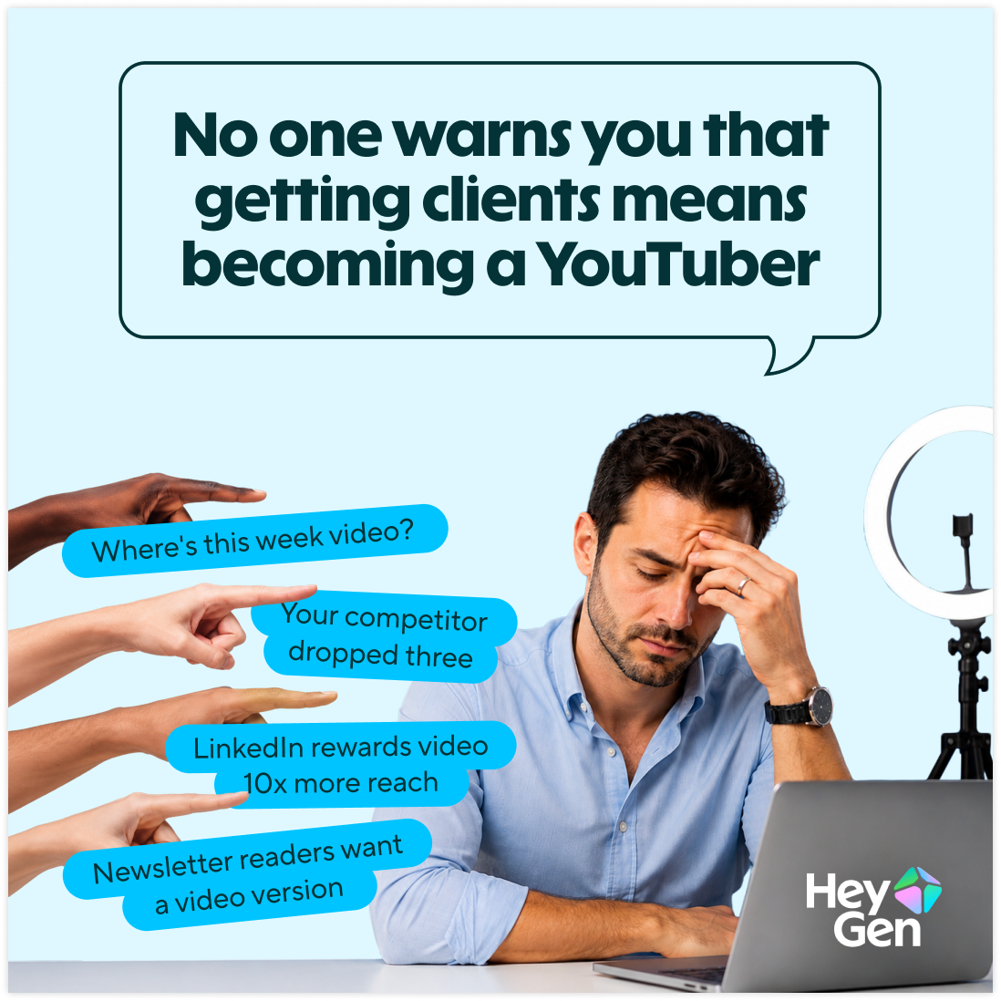 HeyGen Facebook ad