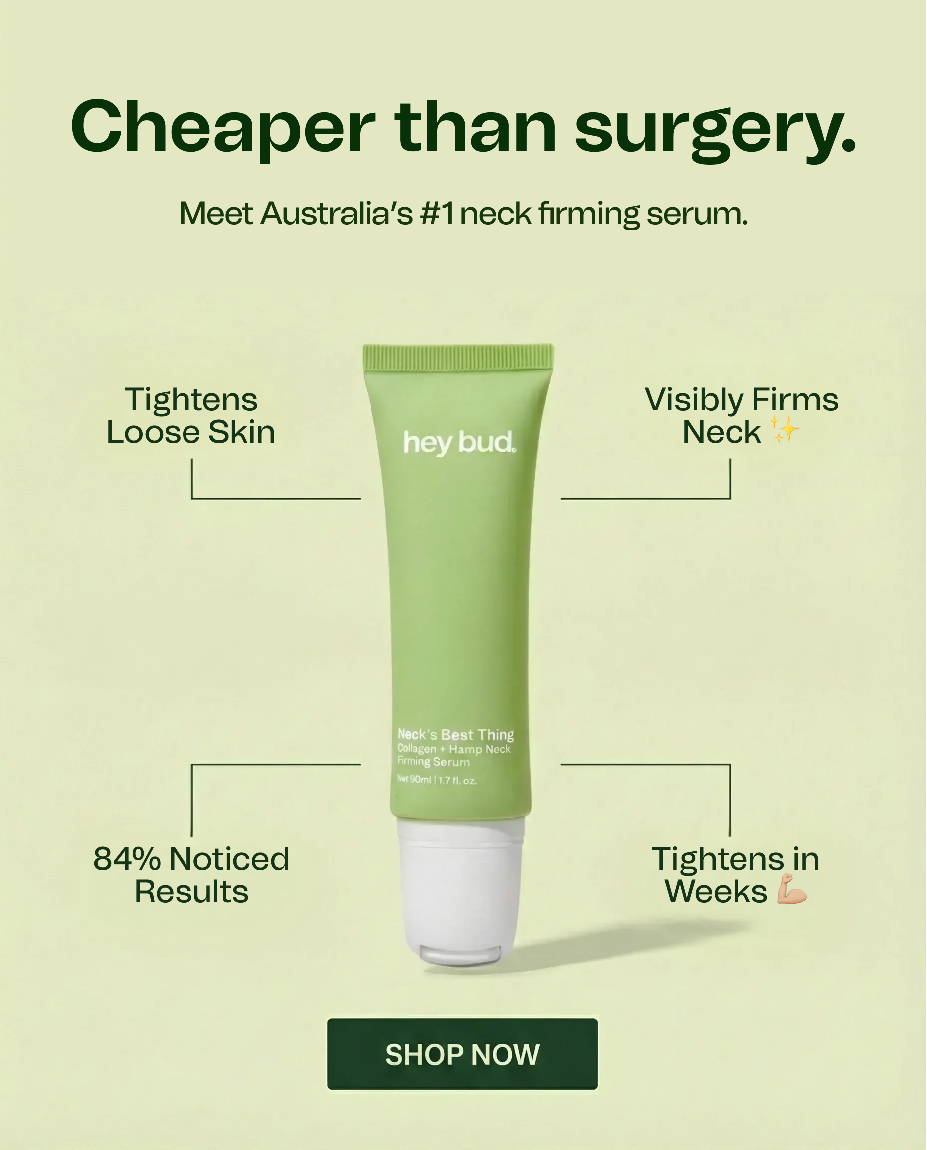 Hey Bud Skincare Facebook ad