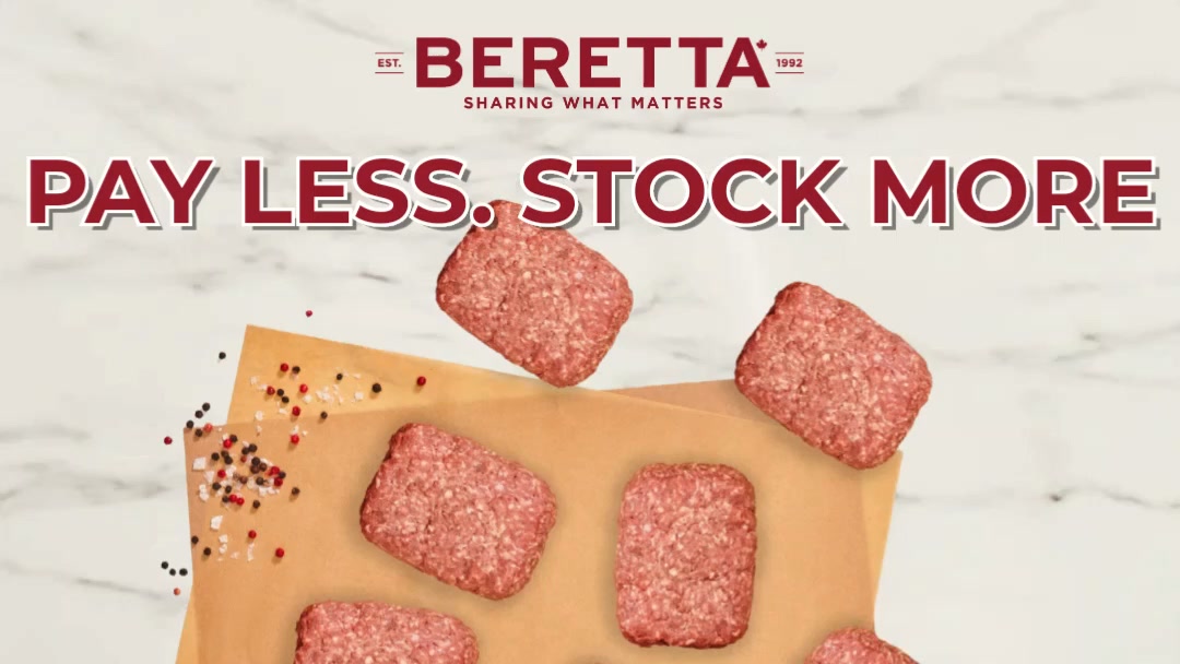 Beretta Farms Facebook ad: Pay Less. Stock More.