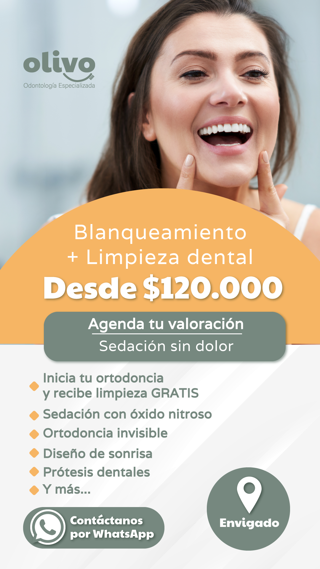 Olivo Odontología Facebook ad from Mar 26, 2026
