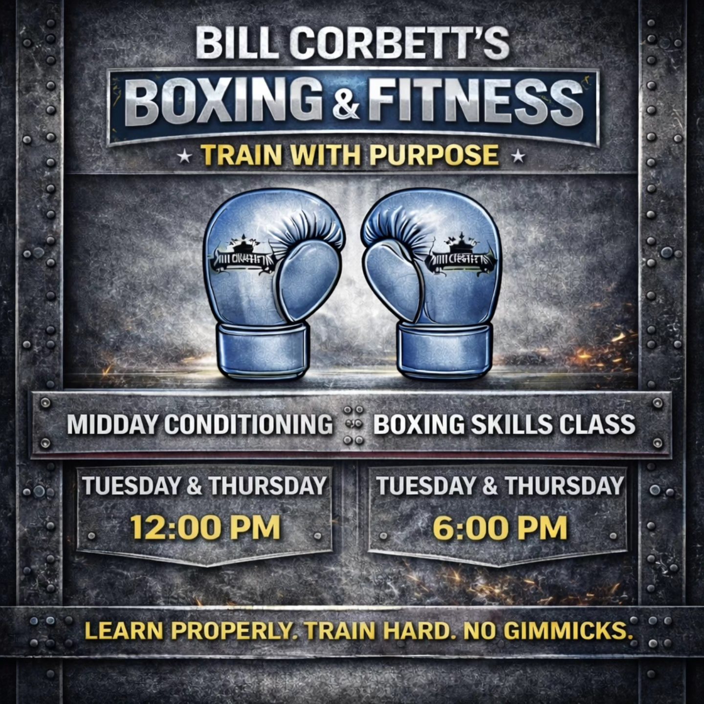 Bill Corbett Boxing and Fitness Facebook ad