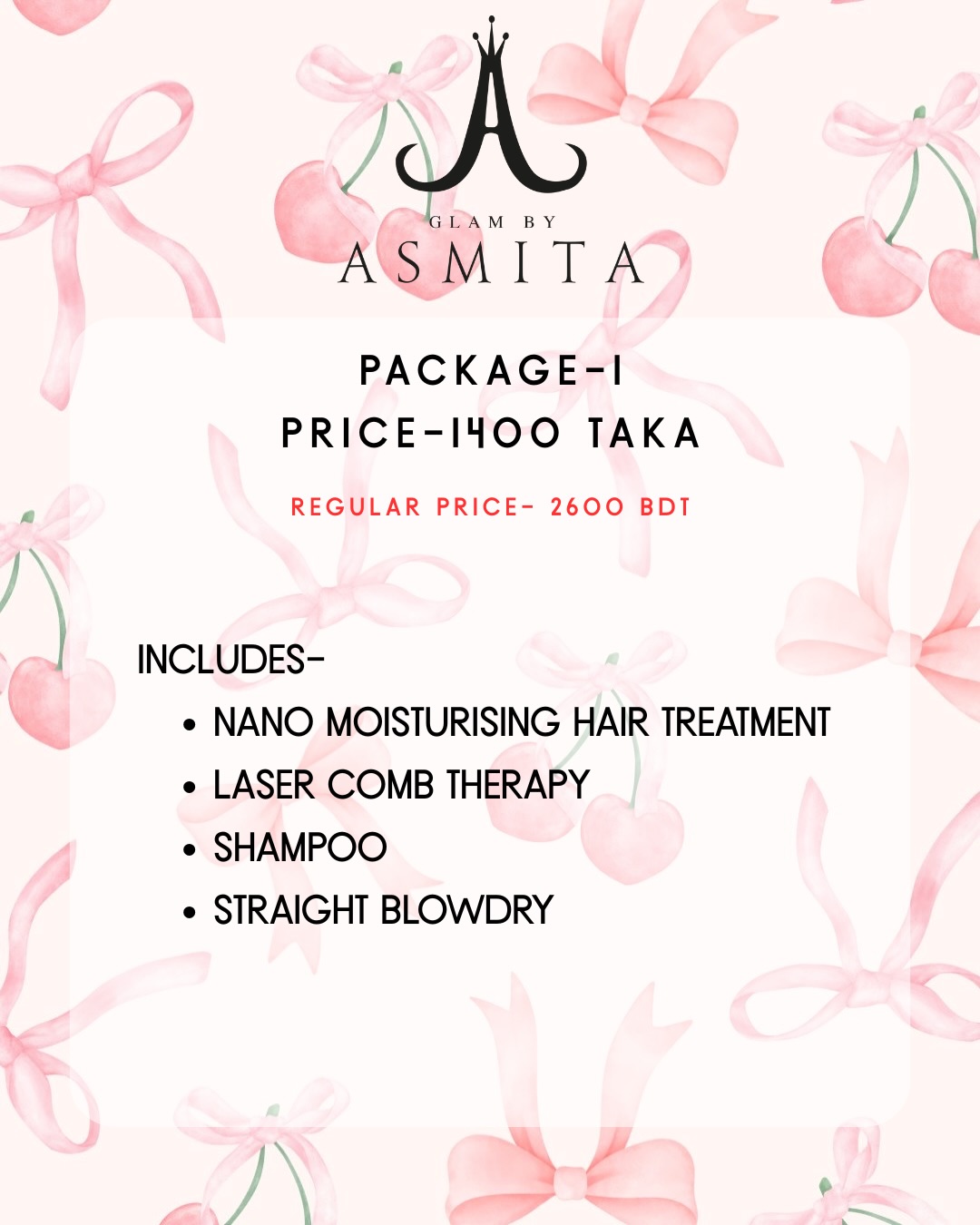 Glam By Asmita Facebook ad: It’s the month of love and we’re celebrating…