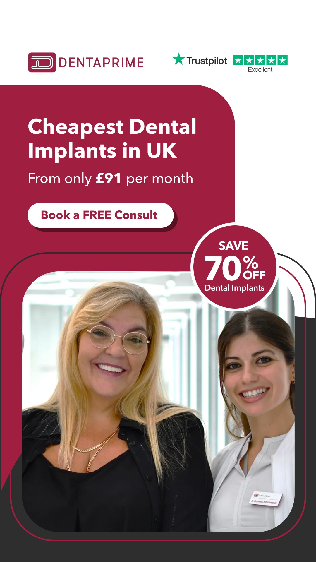 Dentaprime UK Facebook ad
