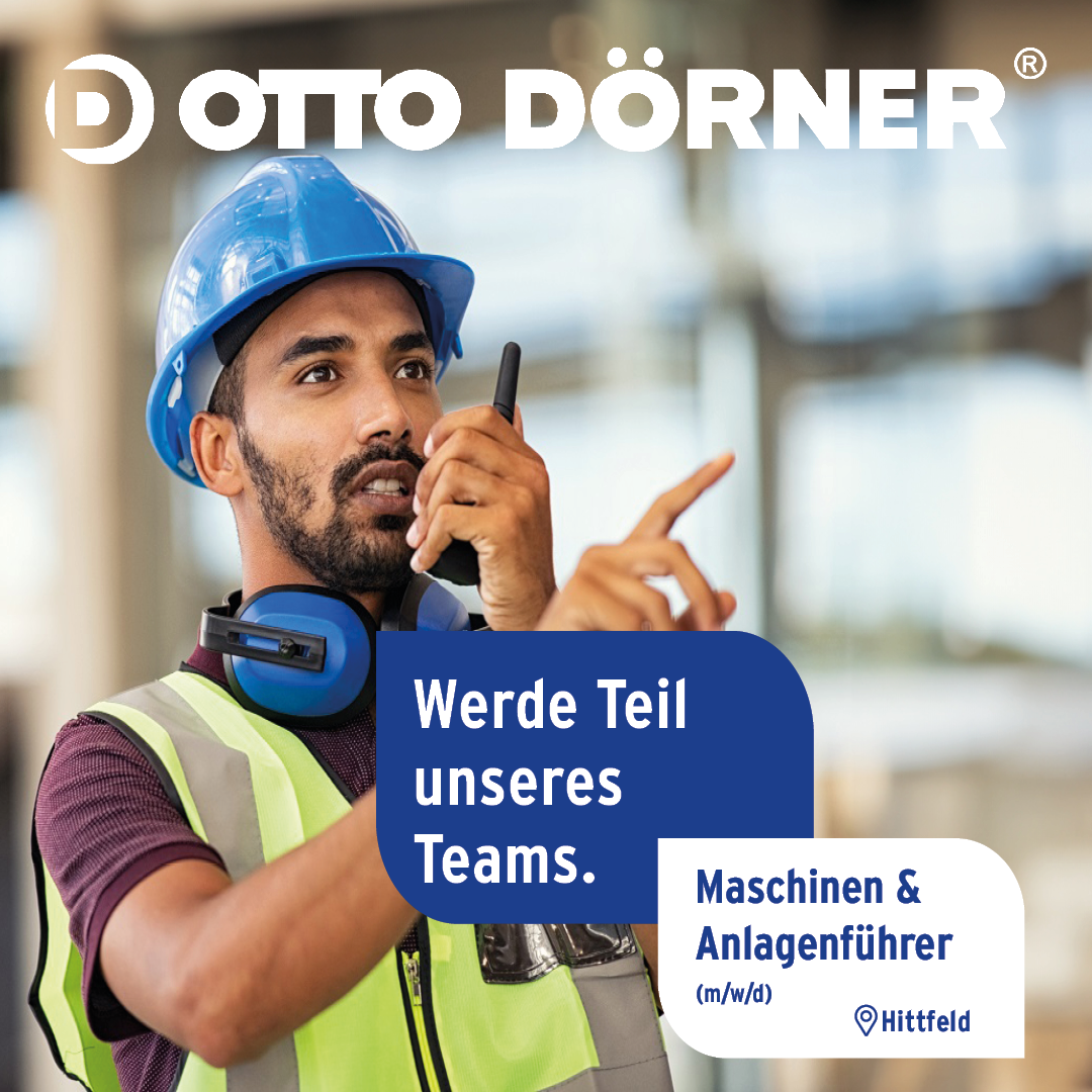 OTTO DÖRNER Unternehmensgruppe Facebook ad: Maschinen- und Anlagenführer, Hittfeld, OTTO DÖRNER GmbH &…