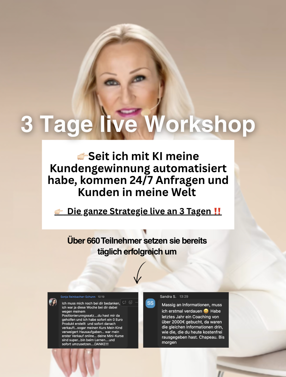 Instagram - Online Business Aufbau / Claudia Büchler Facebook ad