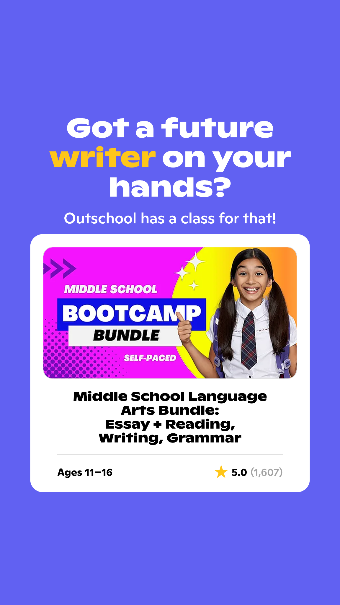 Outschool Facebook ad