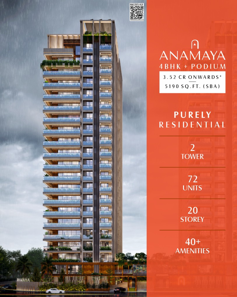 Anamaya Facebook ad: 4 BHK - 5190 SQ.FT. - ₹3.52 Cr* onw. @ SCIENCE PARK
