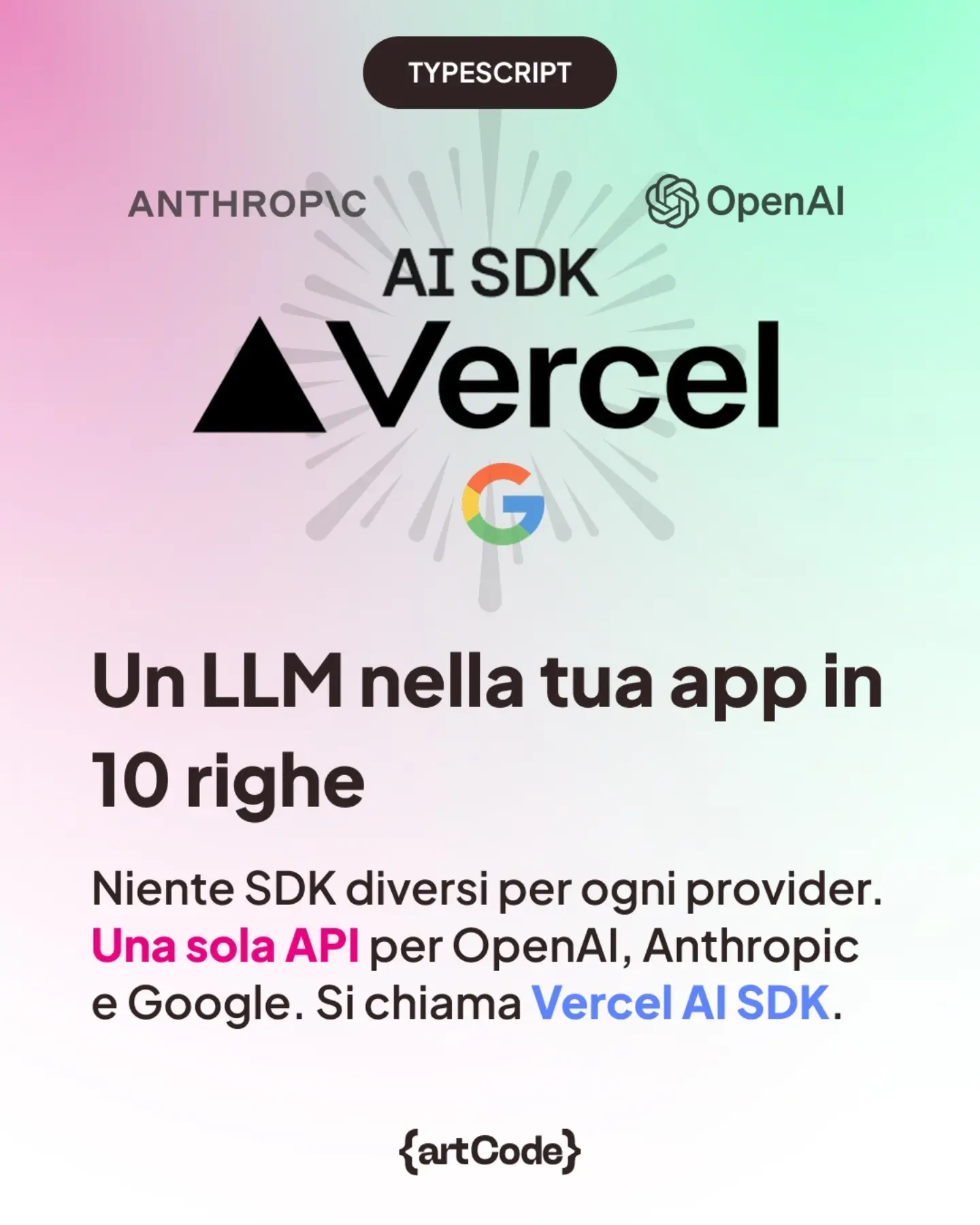 theart.code Facebook ad: Collegare un LLM alla tua app non richiede…
