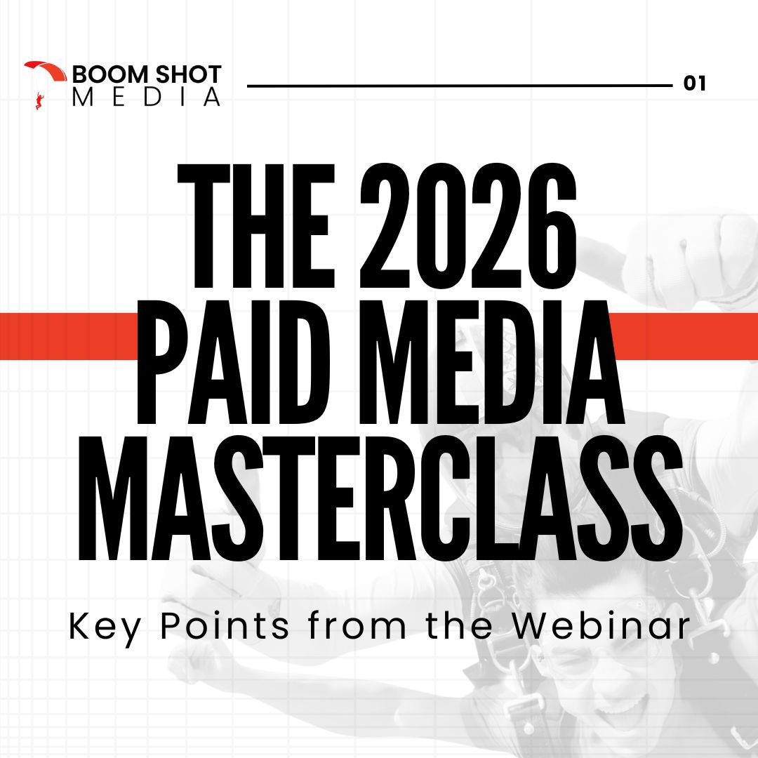 Boom Shot Media Facebook ad: Paid media didn’t get easier in 2026, it…