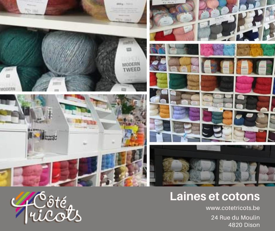 Côté Tricots Facebook ad: Laines et cotons