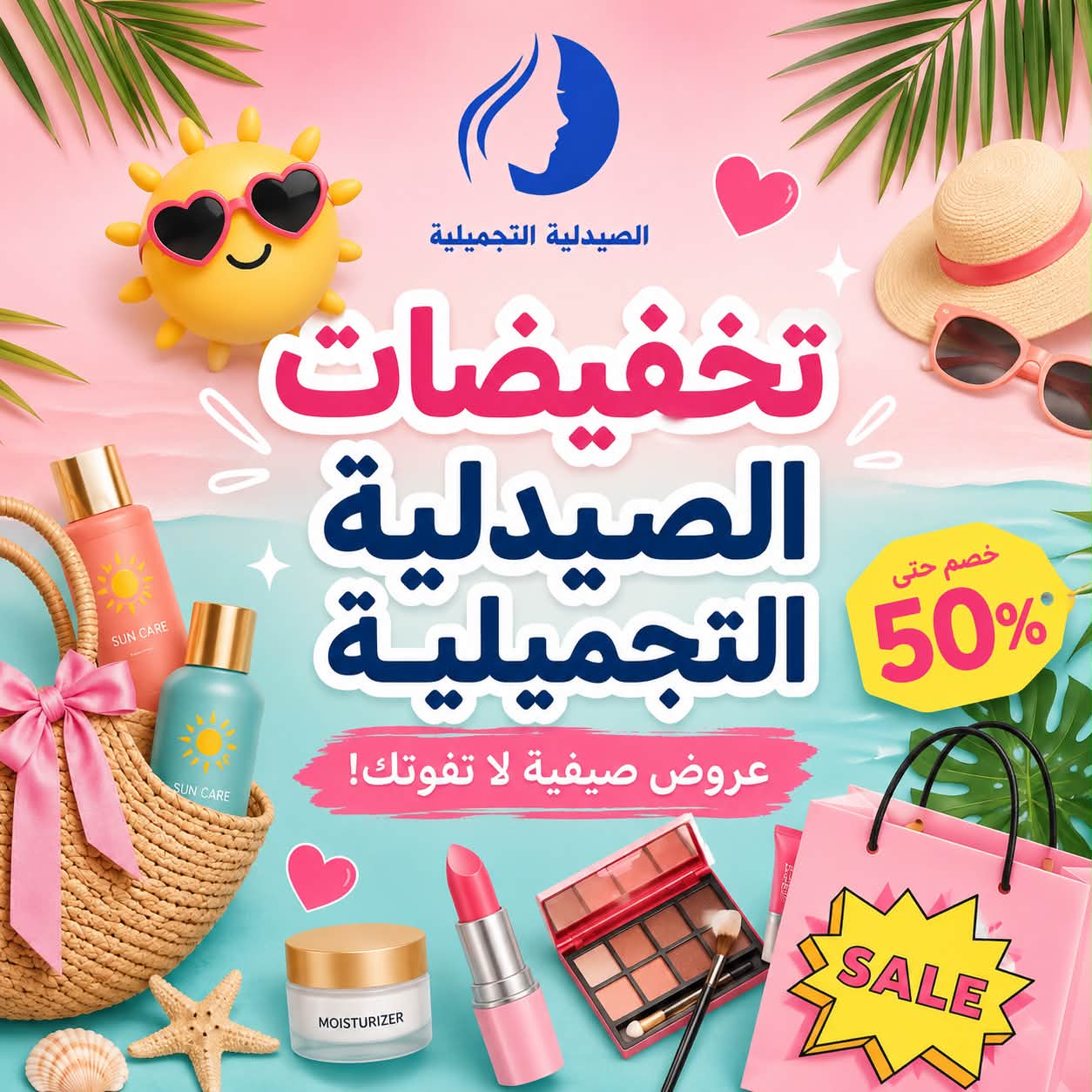 الصيدلية التجميلية الزاوية Facebook ad: جاهزين لأقوى تخفيضات شهر 7