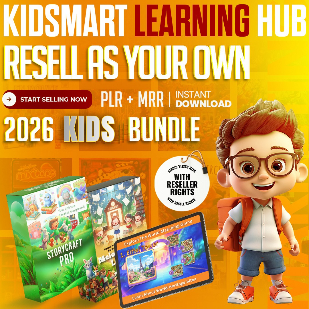 PLR KIDS Facebook ad: 200+ Unrestricted Children's PLR Educational Content…