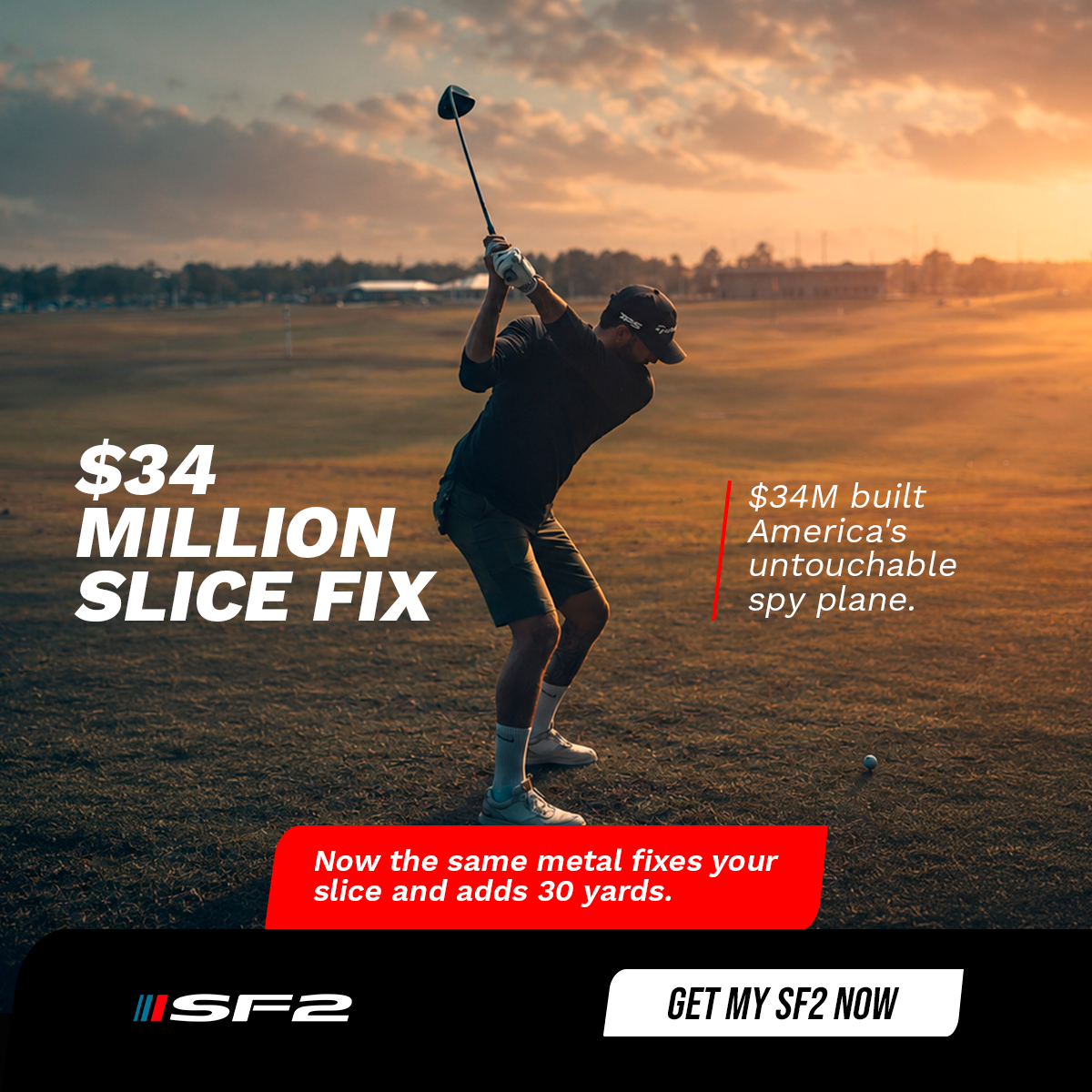 Performance Golf Facebook ad