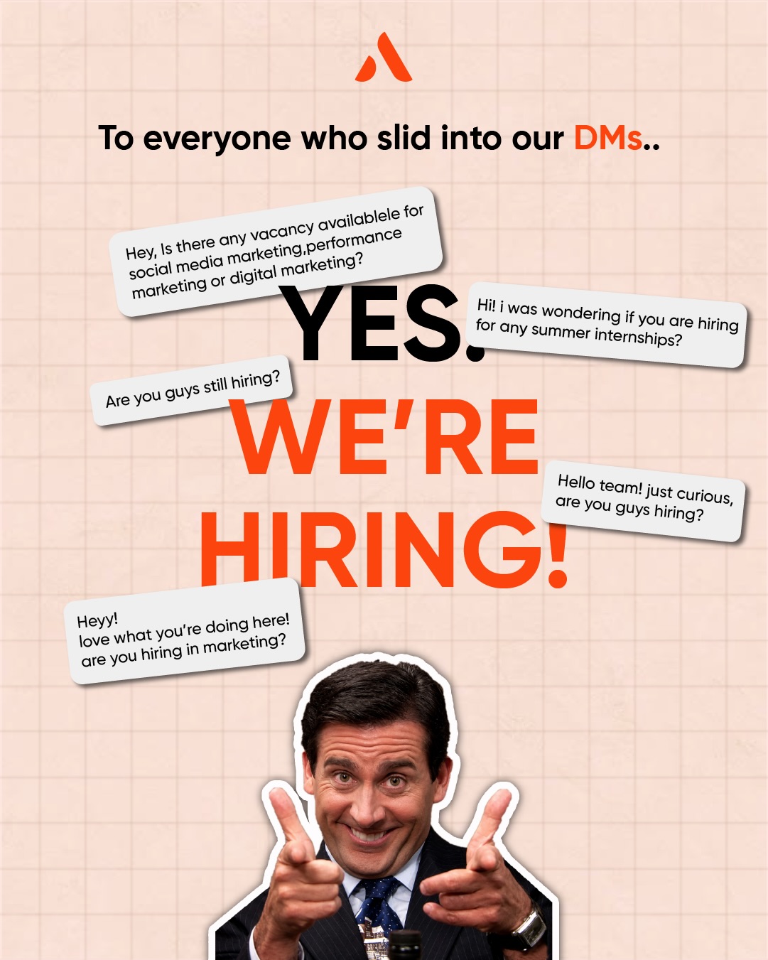Awrange Facebook ad: To everyone who slid into our DMs asking…