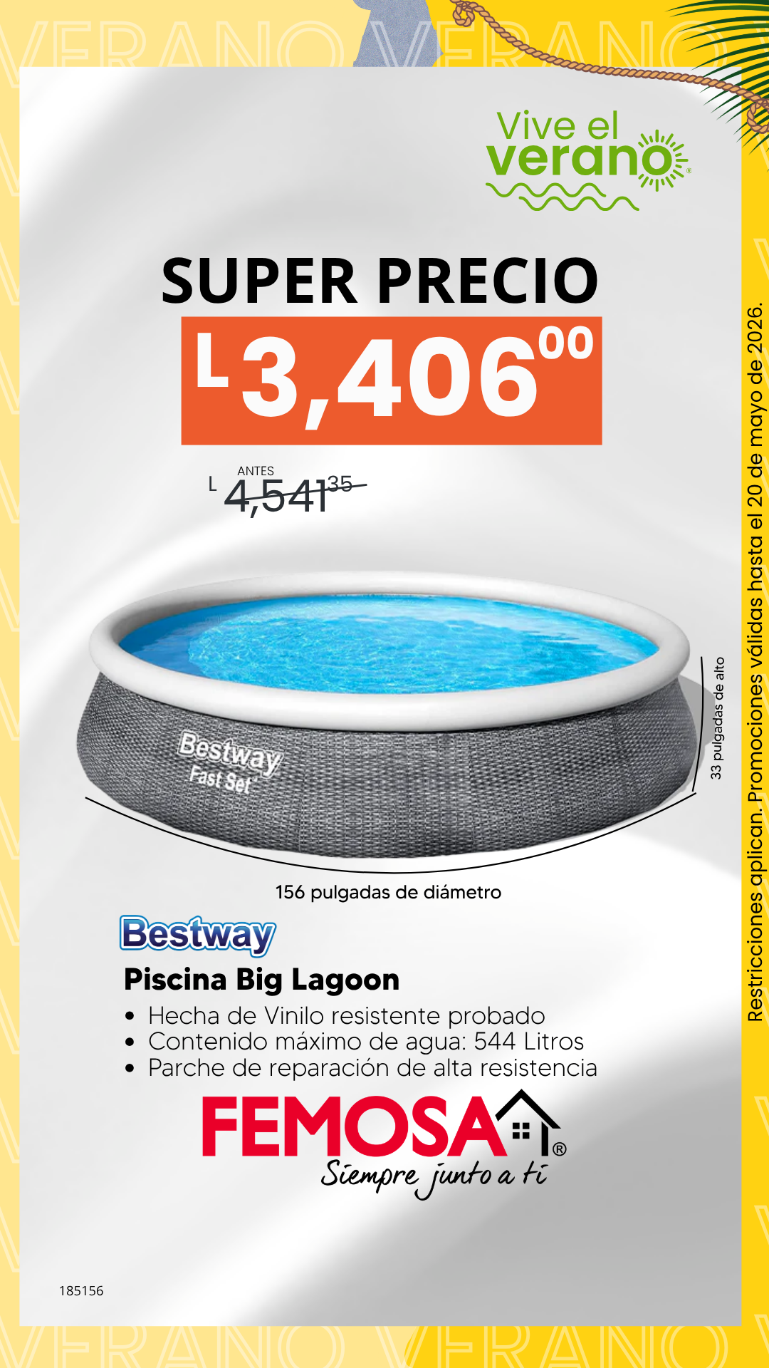 Femosa Facebook ad: Pocas unidades