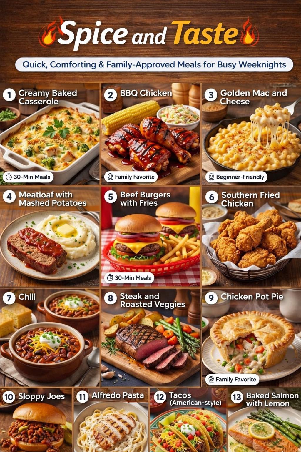 Spice & Taste Facebook ad: Here are the full easy recipes in English…