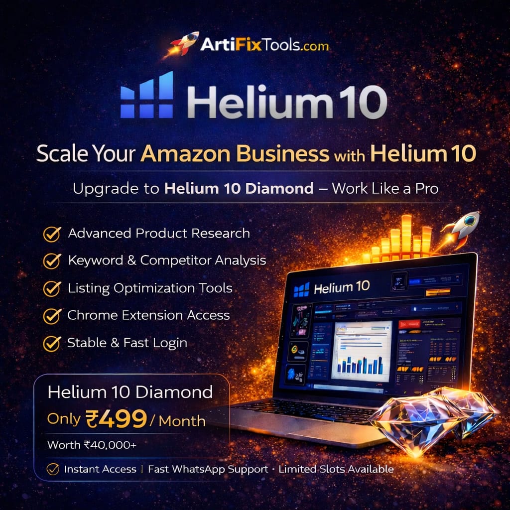 Artifixtools Facebook ad: Get Helium 10 + 30 Tools FREE