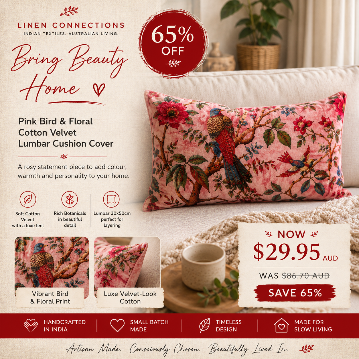 Linen Connections Facebook ad