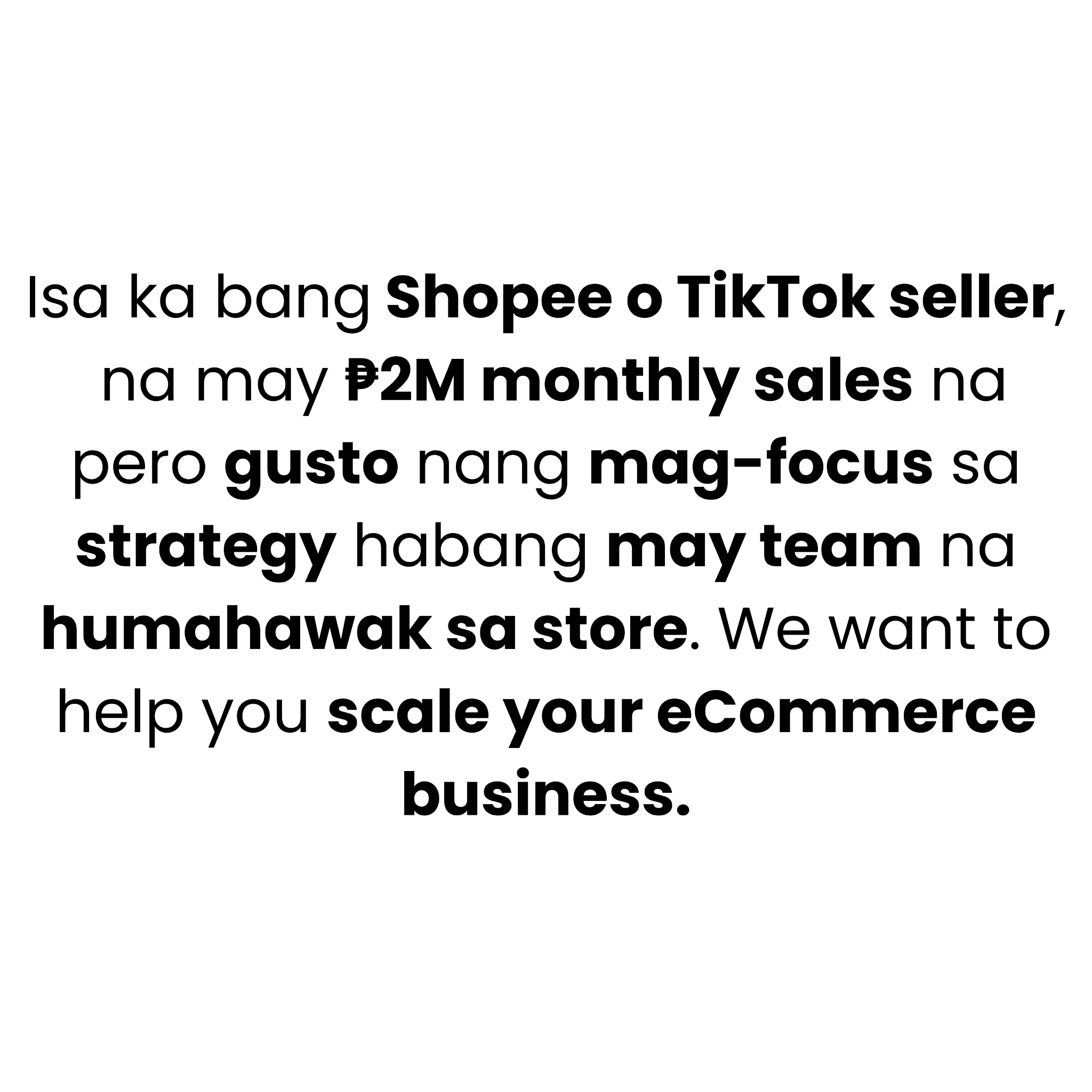 ECOM Accelerator Facebook ad