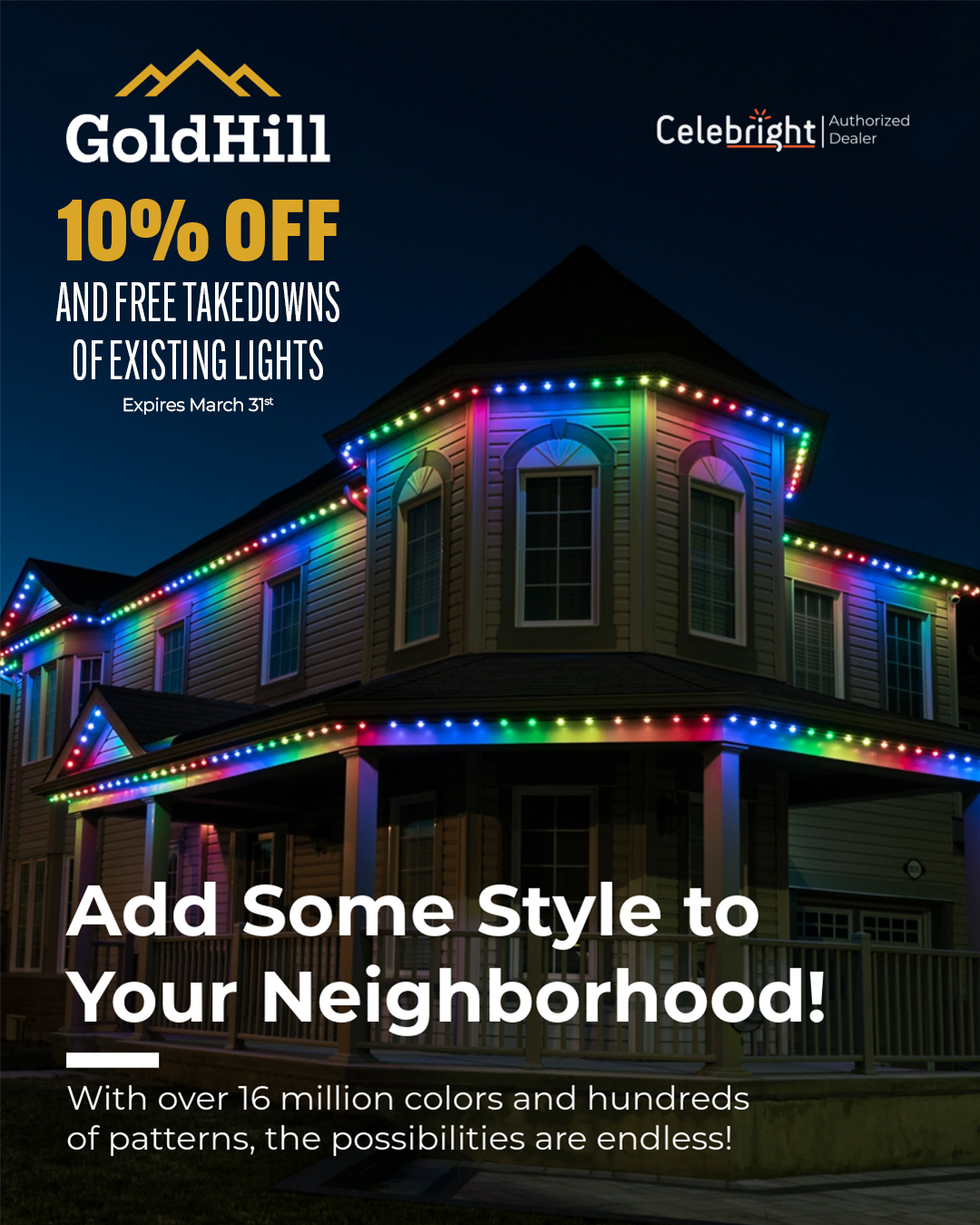 GoldHill Roofing Facebook ad