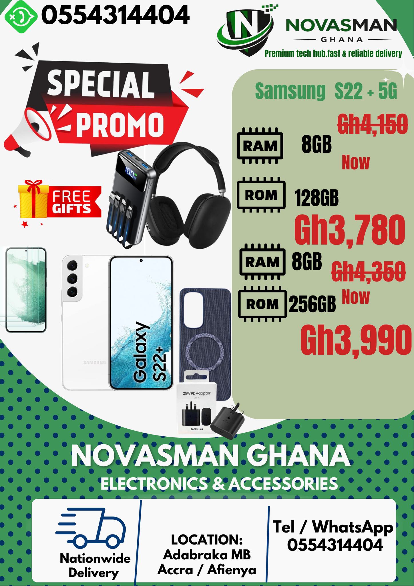 Novasman Ghana Facebook ad: REDUCE TO CLEAR PROMO!