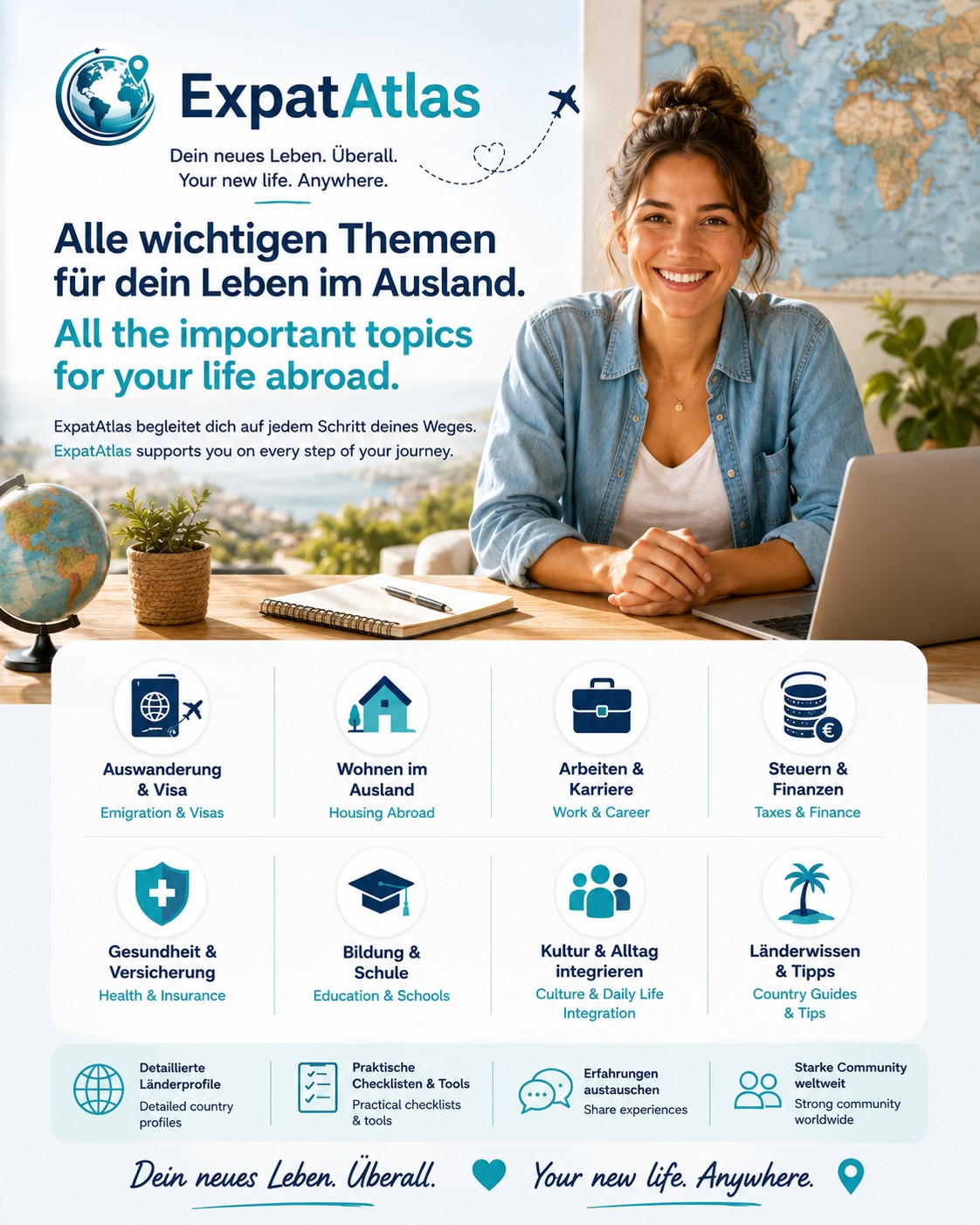 ExpatAtlas - Dein neues Leben. Überall Facebook ad: Auswandern bedeutet mehr als nur den Wohnort zu…