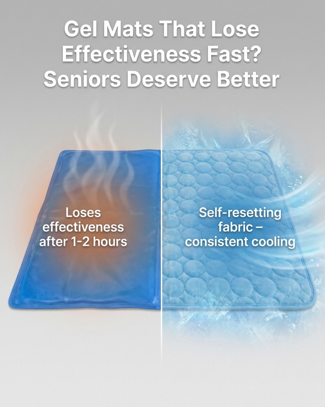 Arctica Facebook ad: Gel Mats That Lose Effectiveness Fast? Seniors Deserve…
