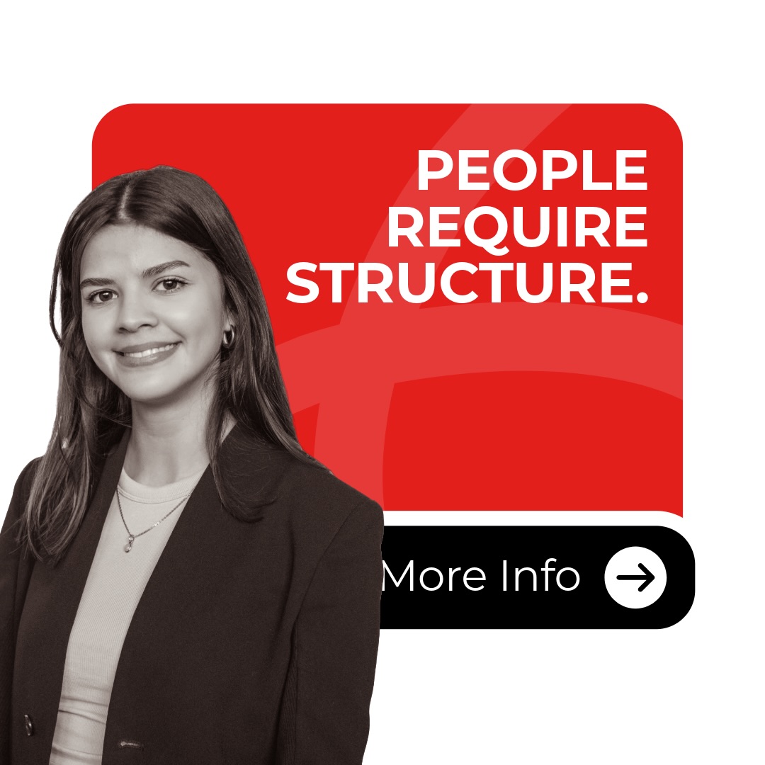 Iscte Business School Facebook ad: People require structure.