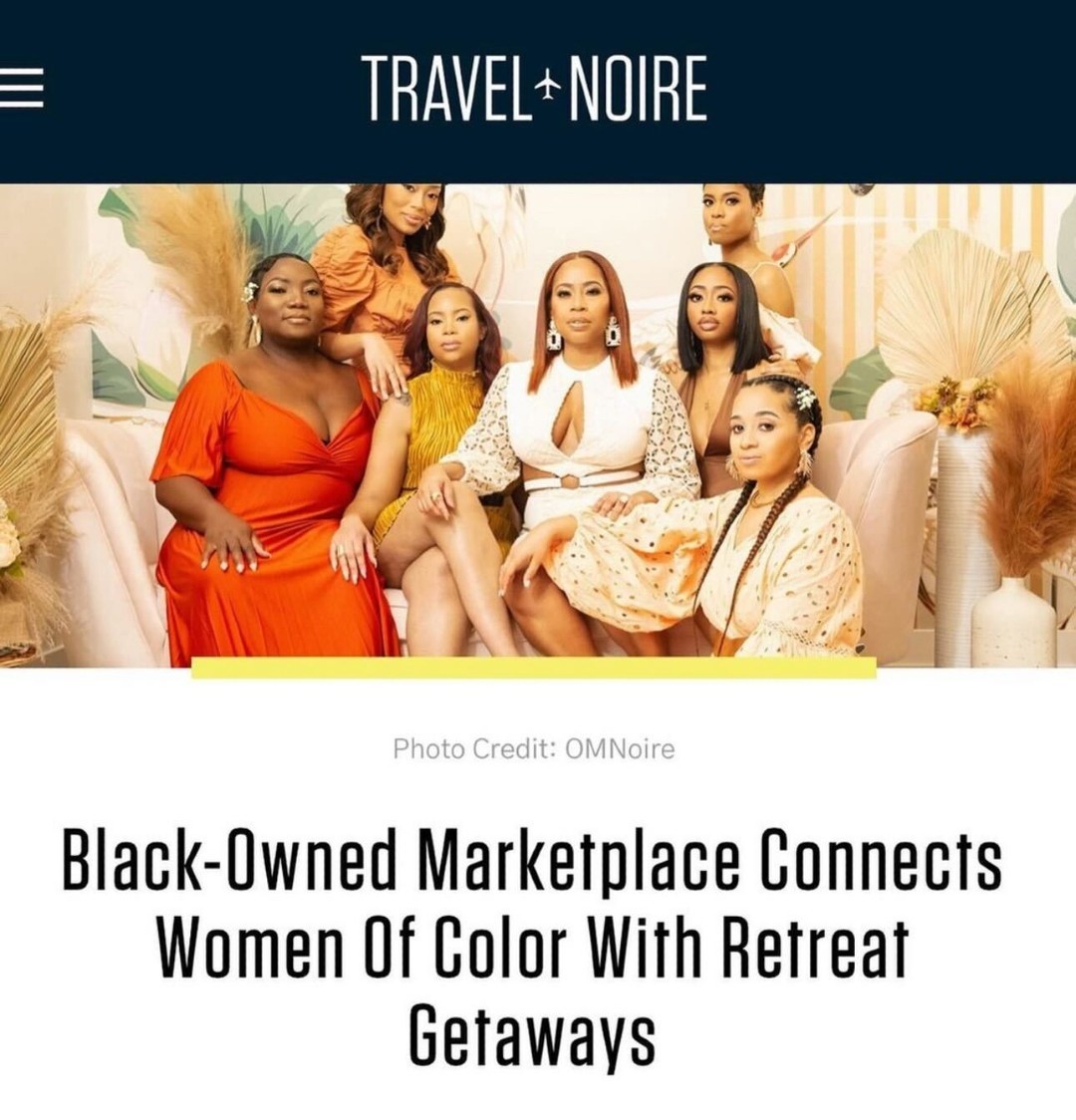 OMNoire Facebook ad: It’s your Retreat BFF here!