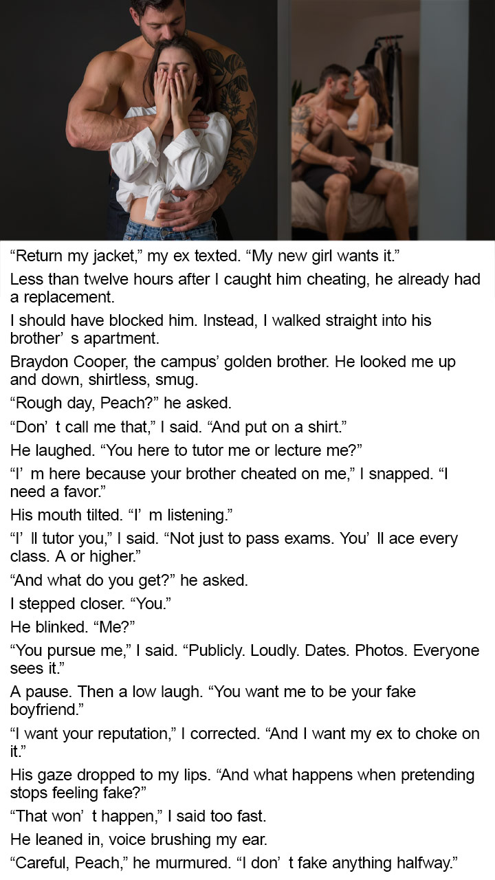 Dreame-Novel Facebook ad: Fake Dating My Ex's Hockey Star Brother Click to Read