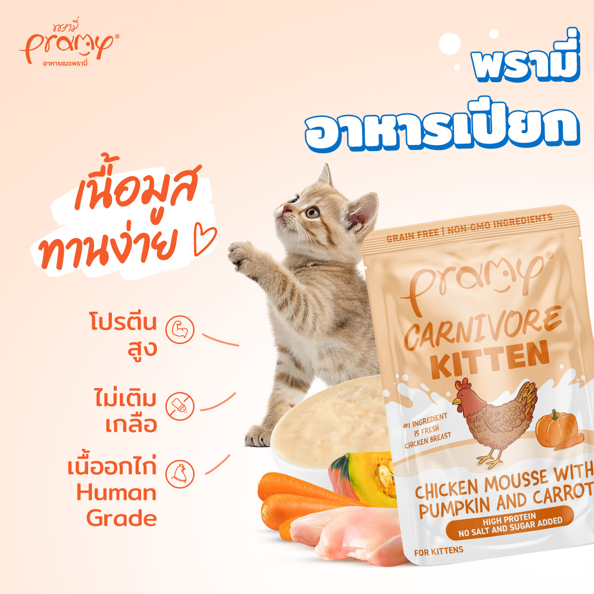 PRAMY อาหารแมวพรามี่ Facebook ad
