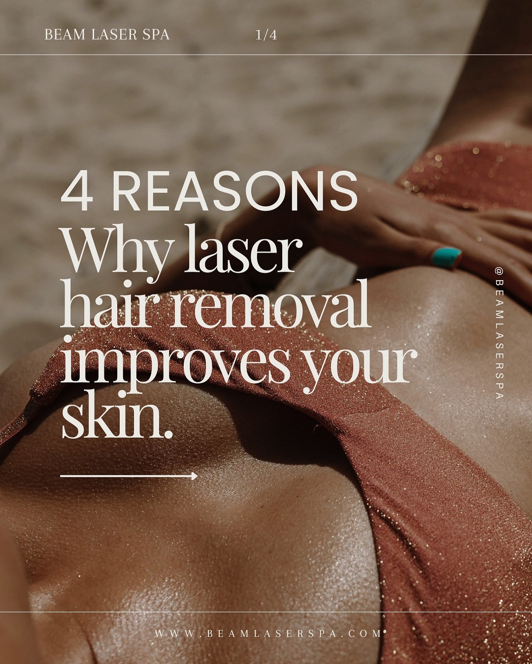 Beam Laser Spa Facebook ad: Let’s talk smooth skin and smart choices