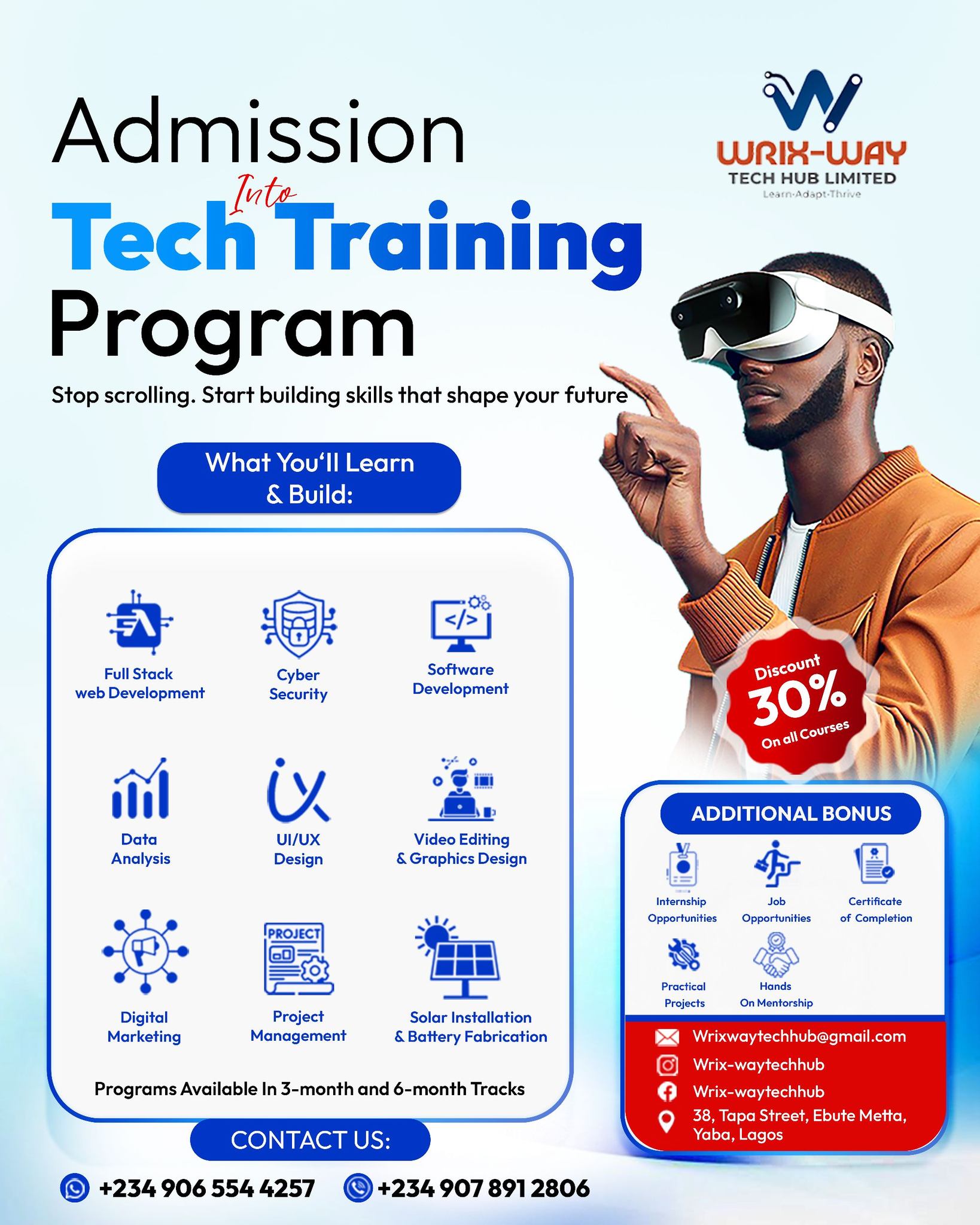Wrix-way Tech Hub Facebook ad