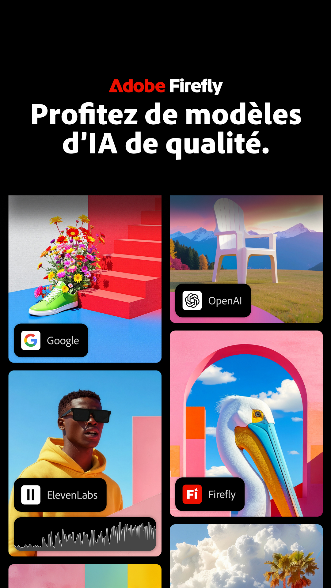 Adobe Firefly Facebook ad: Belles idées, beaux modèles