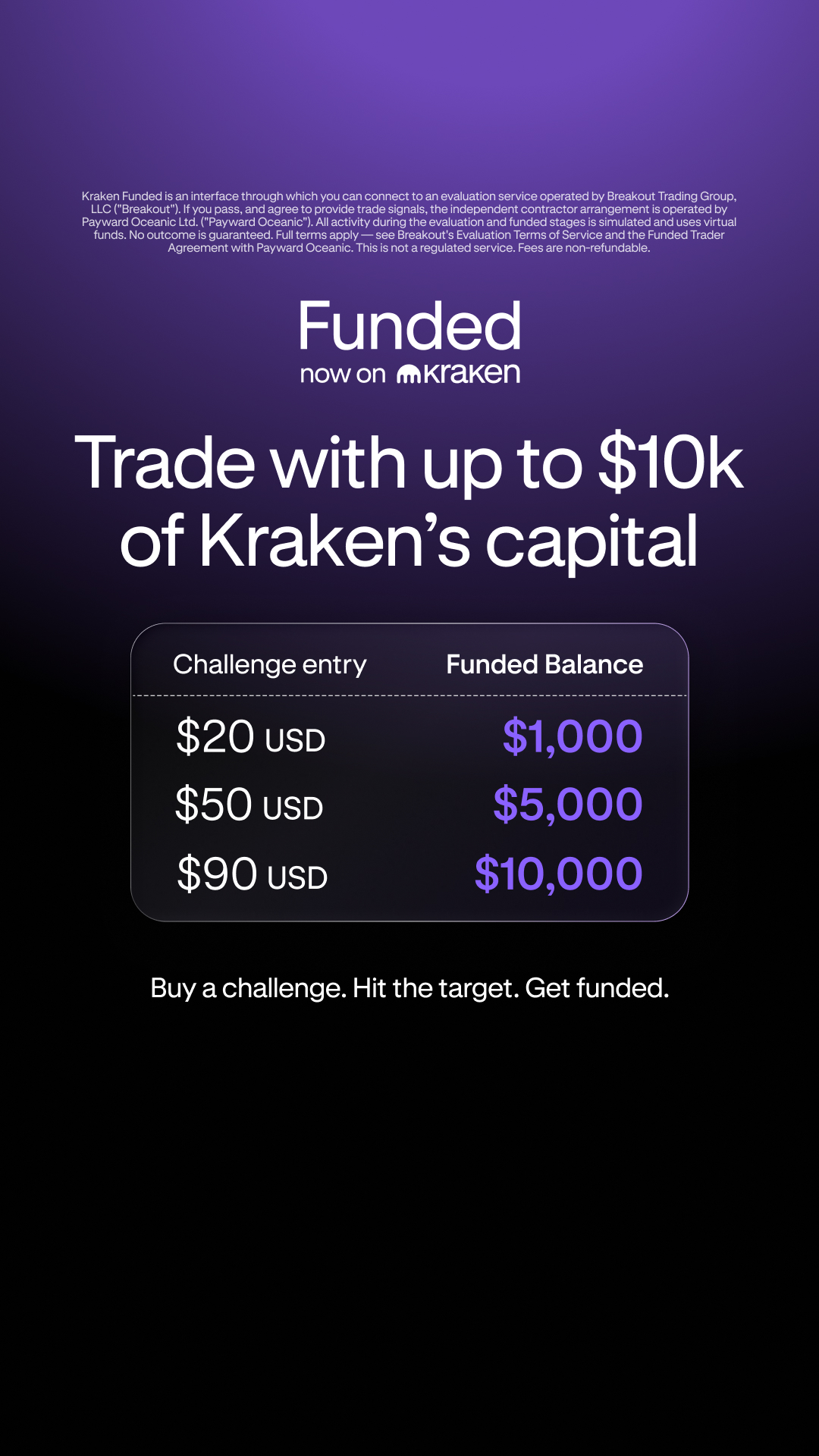 Kraken Digital Asset Exchange Facebook ad