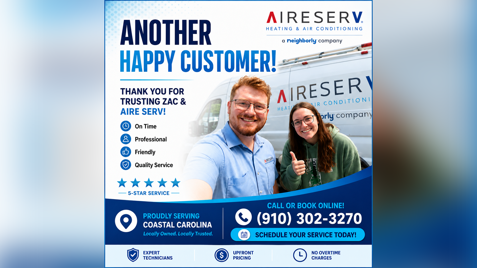 Aire Serv of Coastal Carolina Facebook ad