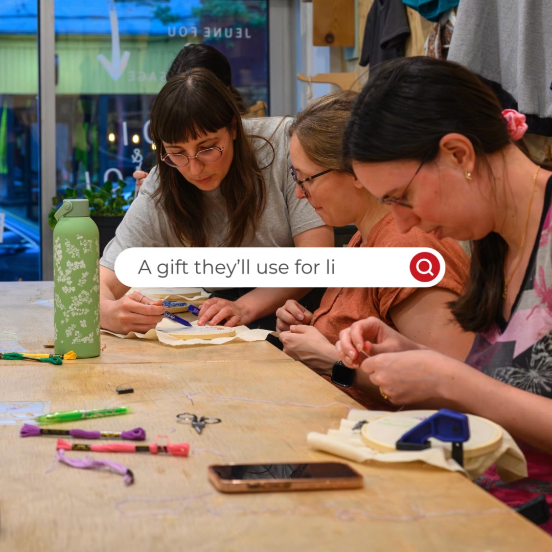 Sharpen Workshops Facebook ad: Give the gift of choice and skills