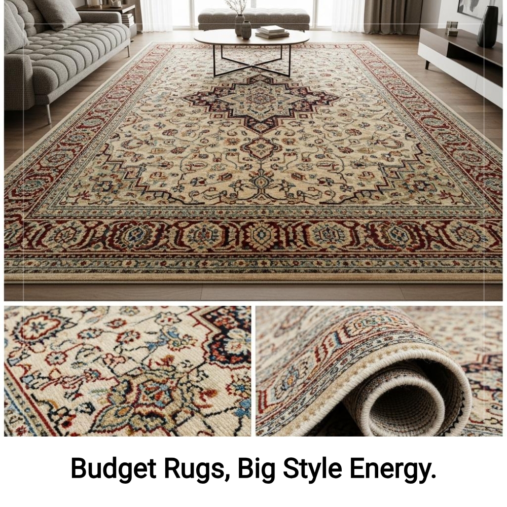 GetSearching Amplify Facebook ad: Cheap Area Rug Discount Deals!