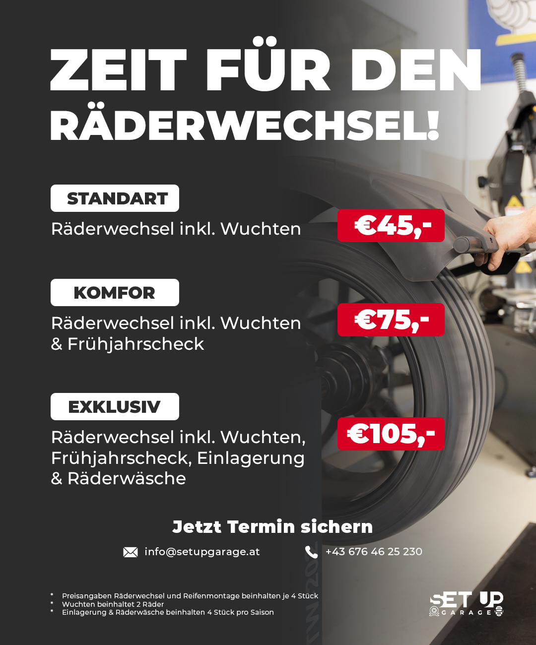 Setup Garage Facebook ad from Mar 24, 2026