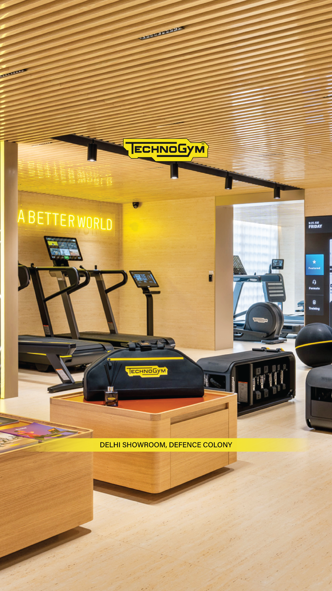 Technogym Facebook ad: Defence Colony showroom - open for private appointments…