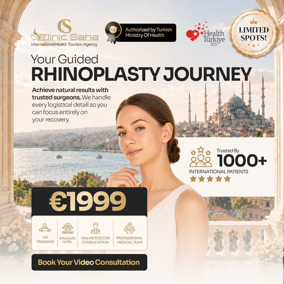 Clinic Saha Istanbul Facebook ad: Your Guided Rhinoplasty Journey | €1999