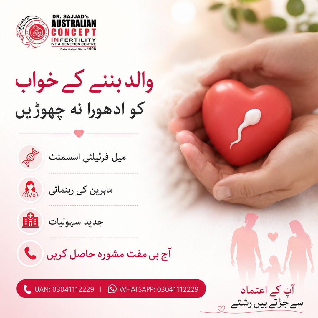 Dr. Sajjad Australian Concept Infertility Medical Center Facebook ad