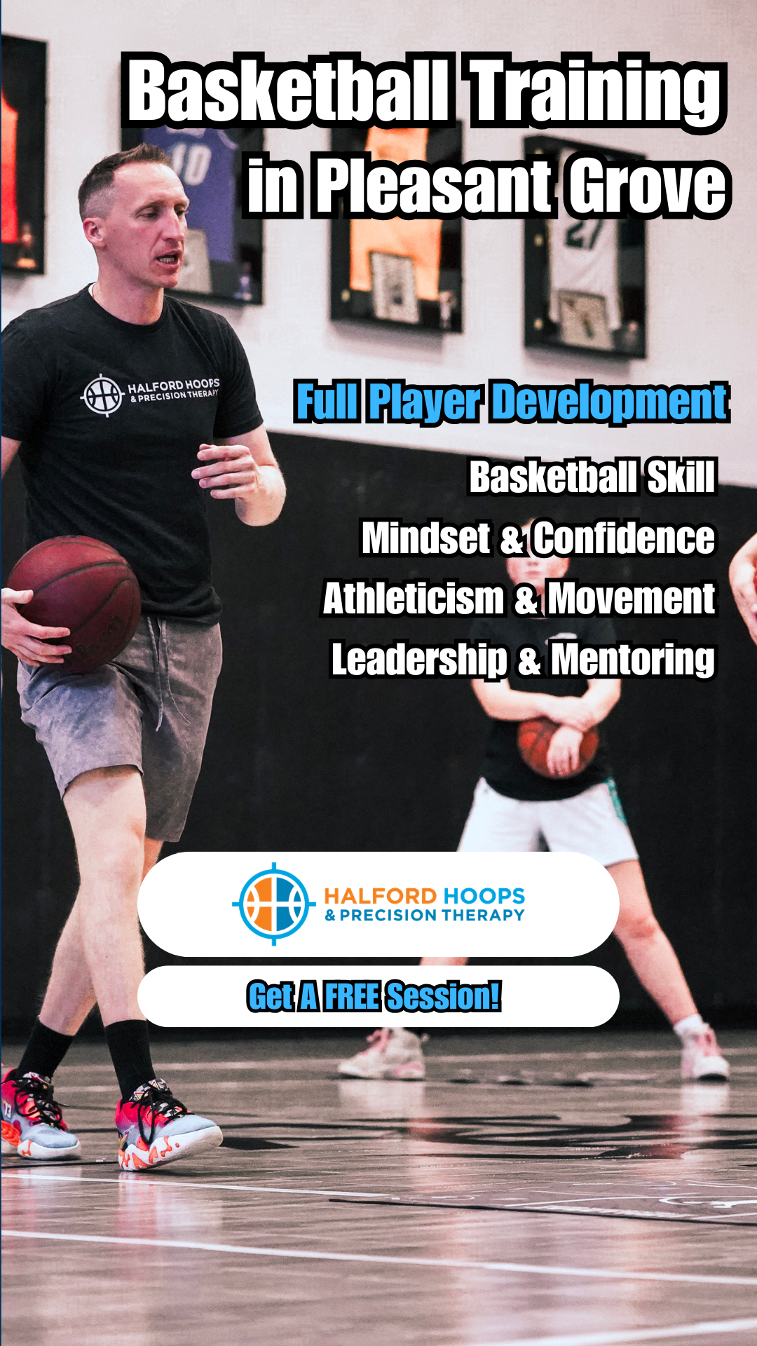 Halford Hoops & Precision Therapy Facebook ad