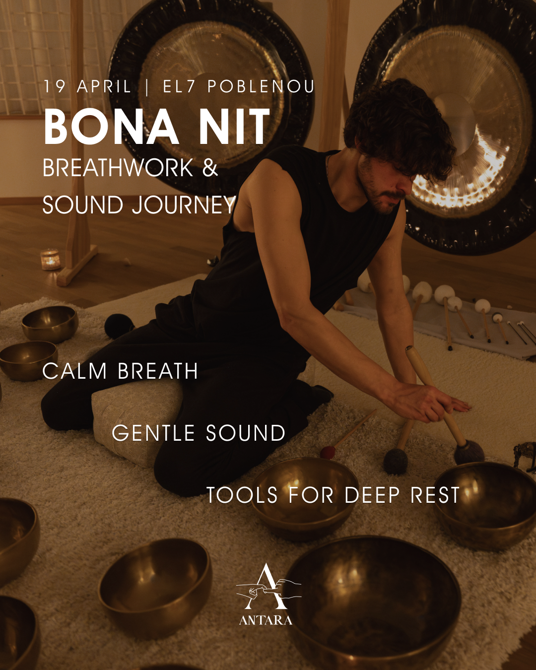 Antara.be Facebook ad: Breath & Sound for deep rest