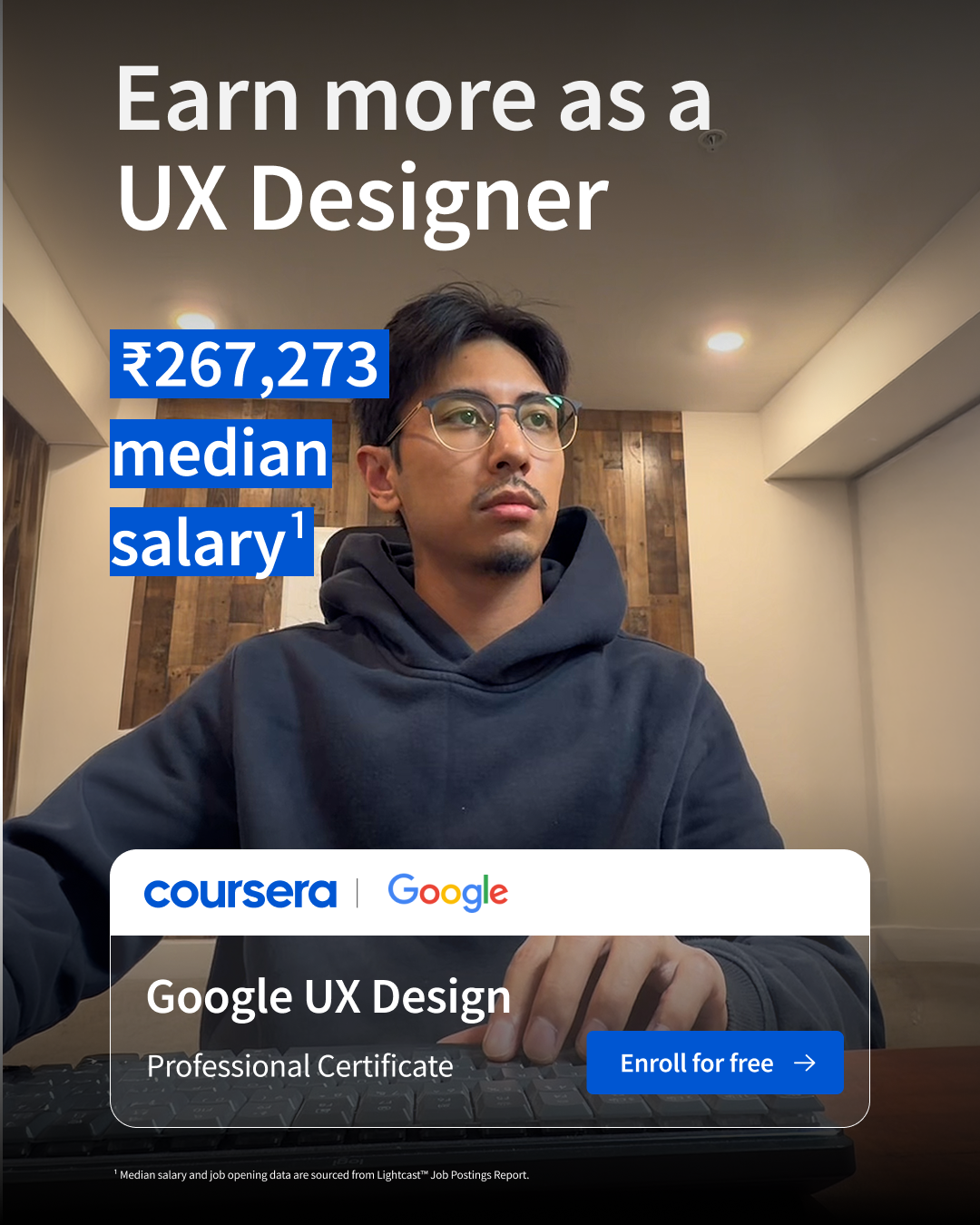 Coursera Facebook ad