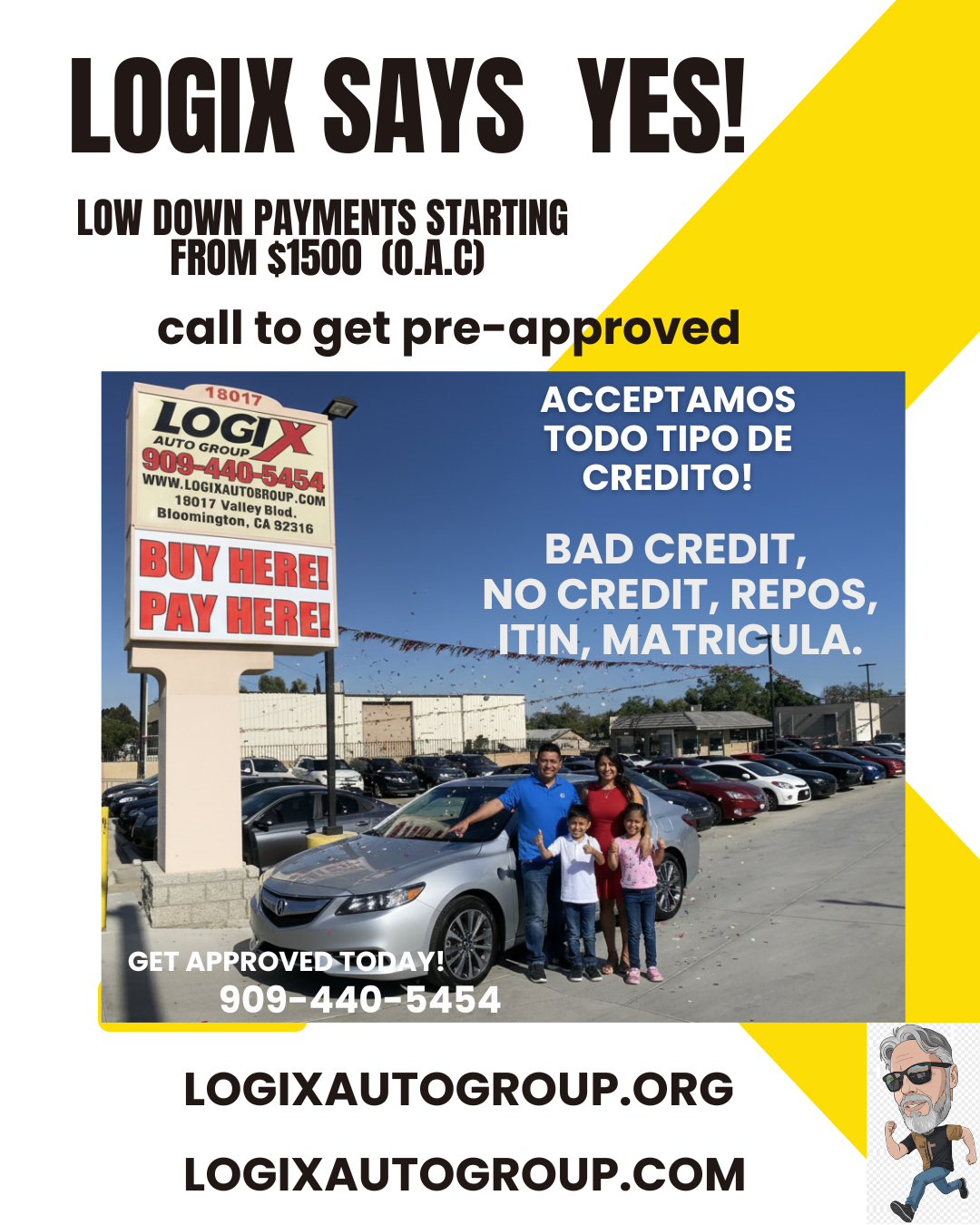 Logix Auto Group Facebook ad: Tenemos el mejor programa de Compra Aqui Paga…